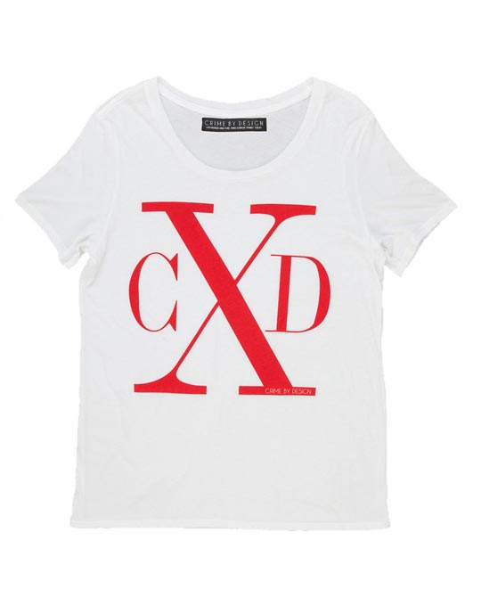 Men's Red on White - CXD T-Shirt